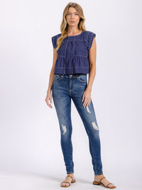 WOMEN'S SLEEVELESS TUNIC TOP