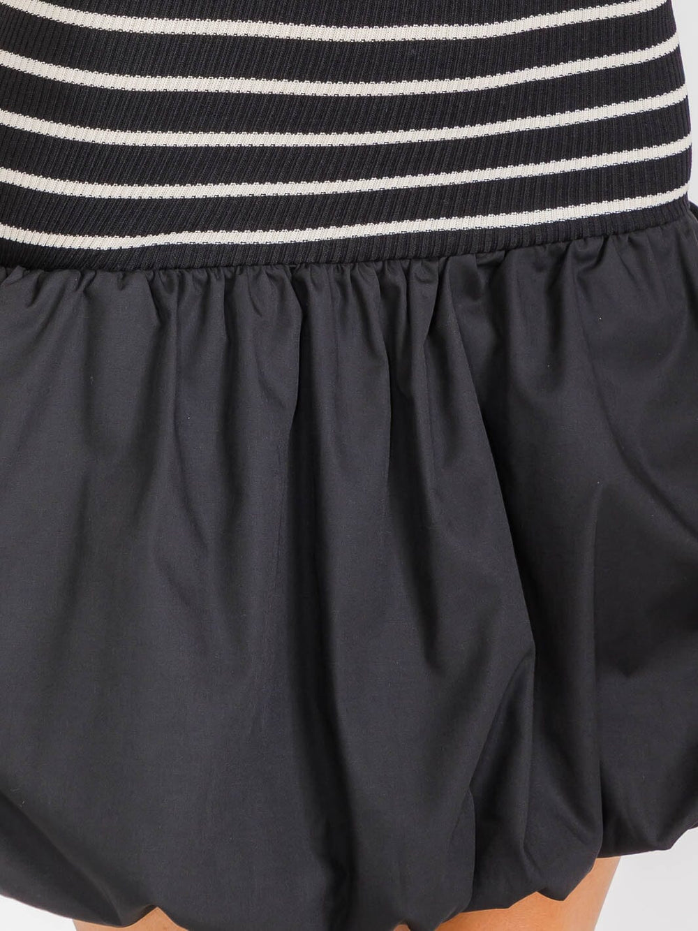 WOMEN'S SLEEVELESS BOTTOM HEM STRIPES TUBE MINI DRESS