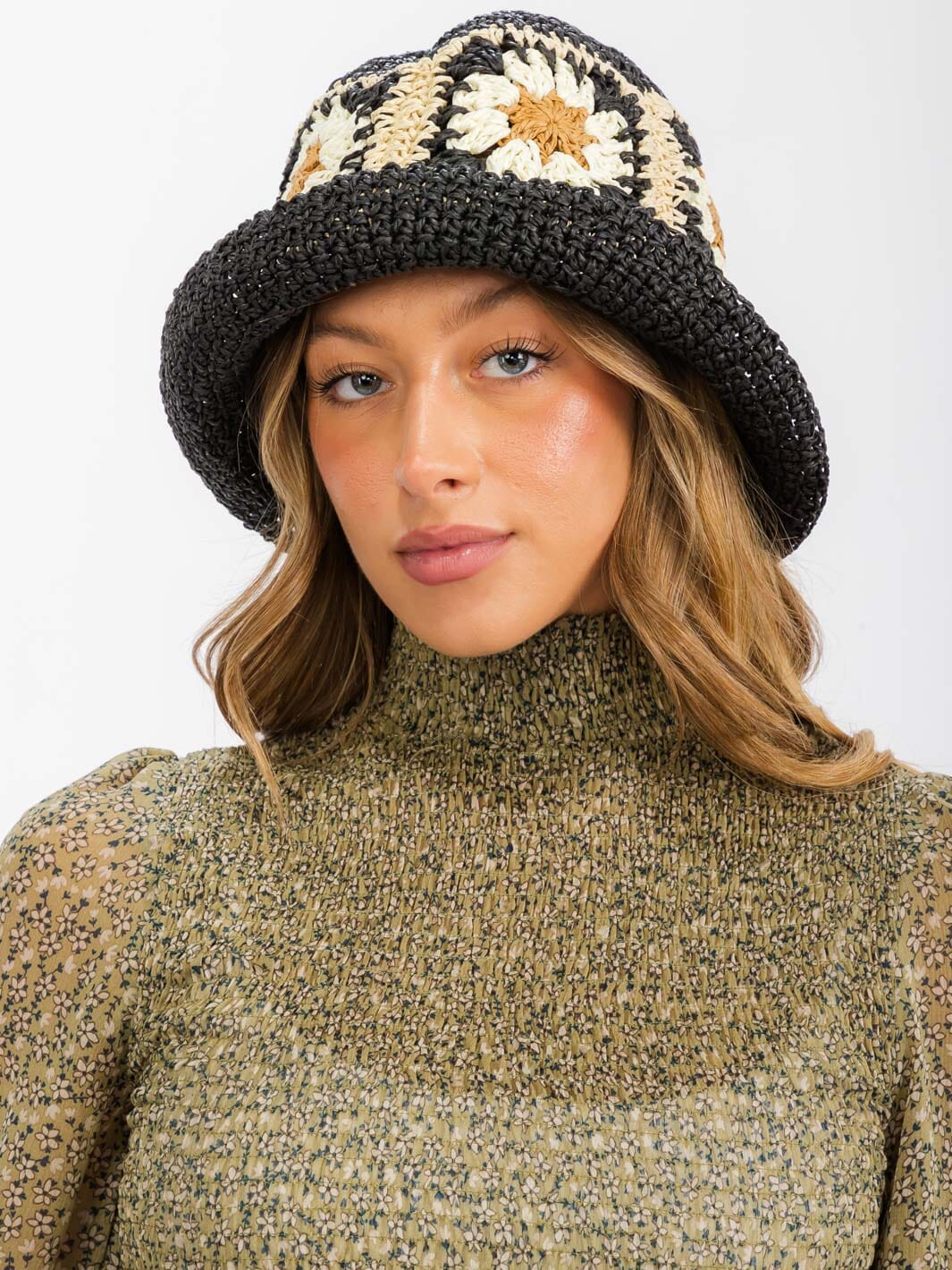 WOMEN'S FLOWER DETAILED BUCKET HATS