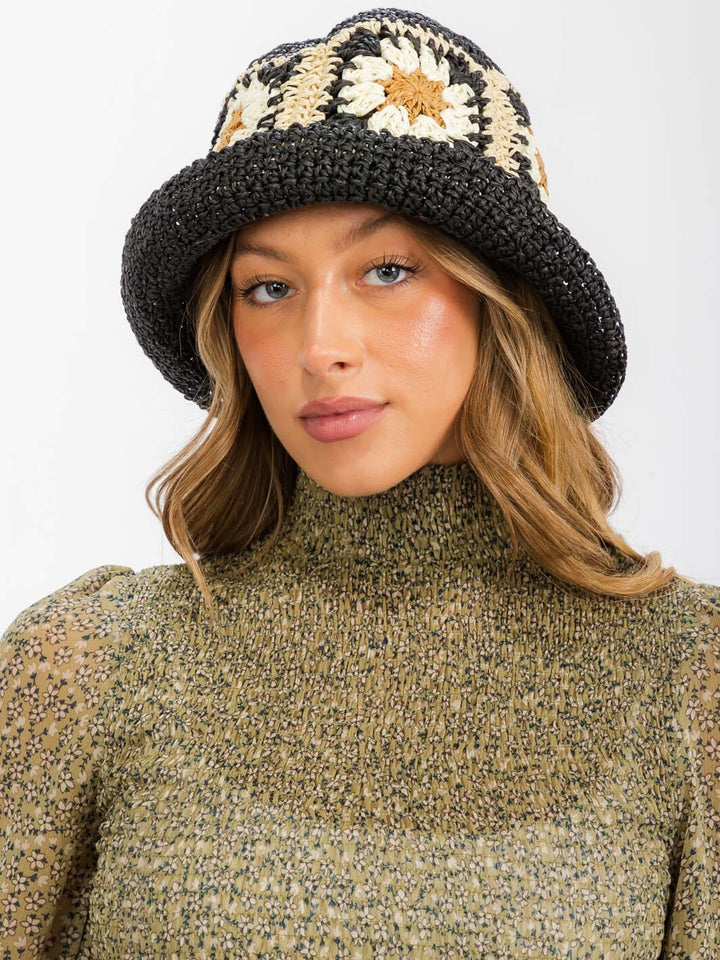 WOMEN'S FLOWER DETAILED BUCKET HATS