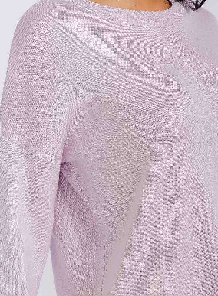 WOMEN'S LONG SLEEVE TOP & ELASTIC WAIST PANTS SOLID 2PC. SET