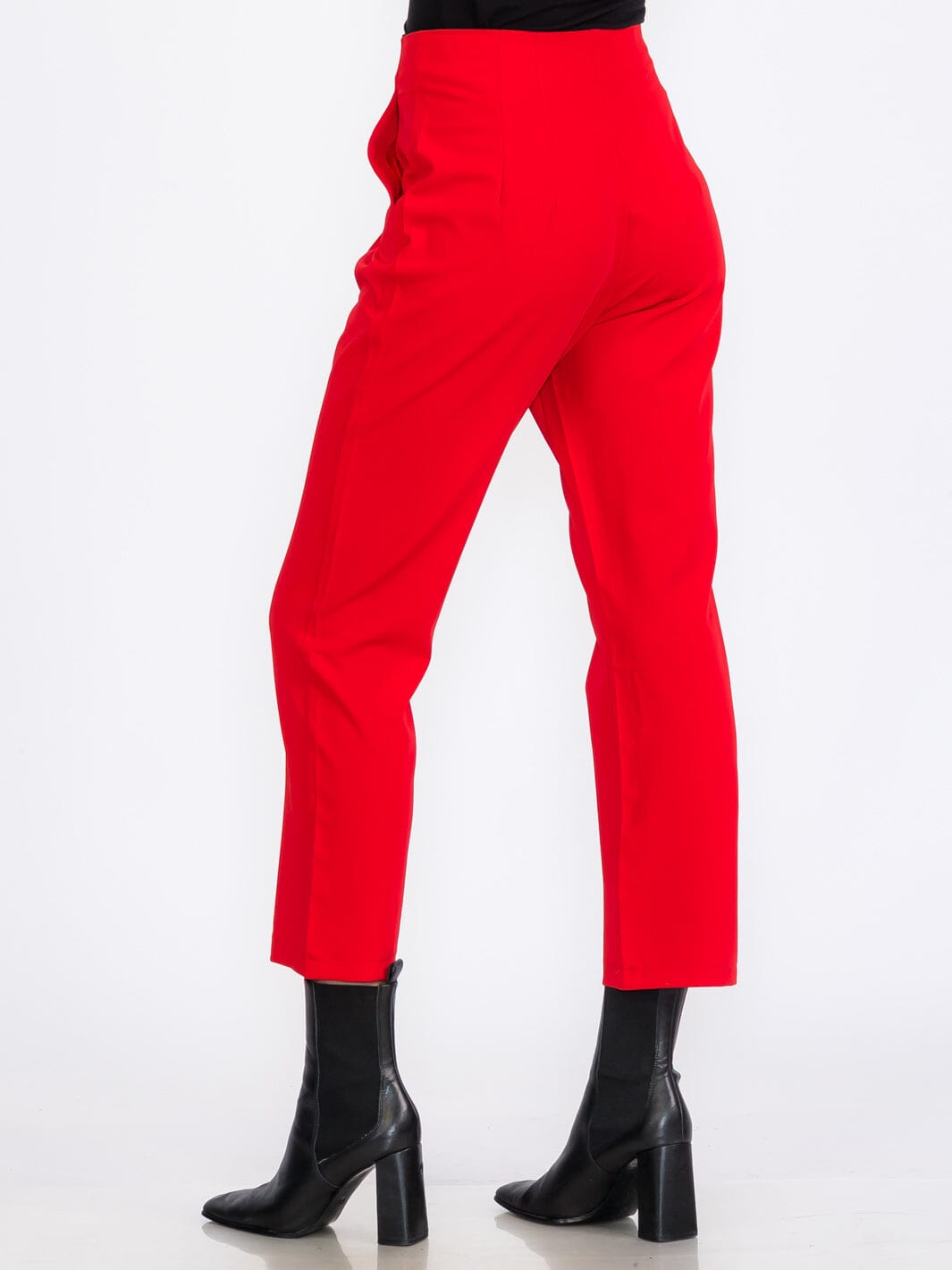 WOMEN'S BUTTON UP FRONT POCKETS WIDE LEG PANTS