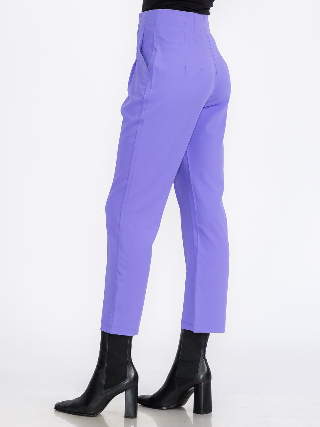WOMEN'S BUTTON UP FRONT POCKETS WIDE LEG PANTS