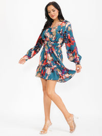 WOMEN'S SHORT SLEEVE BUTTON UP BELTED SATIN MIDI DRESS (Copy)