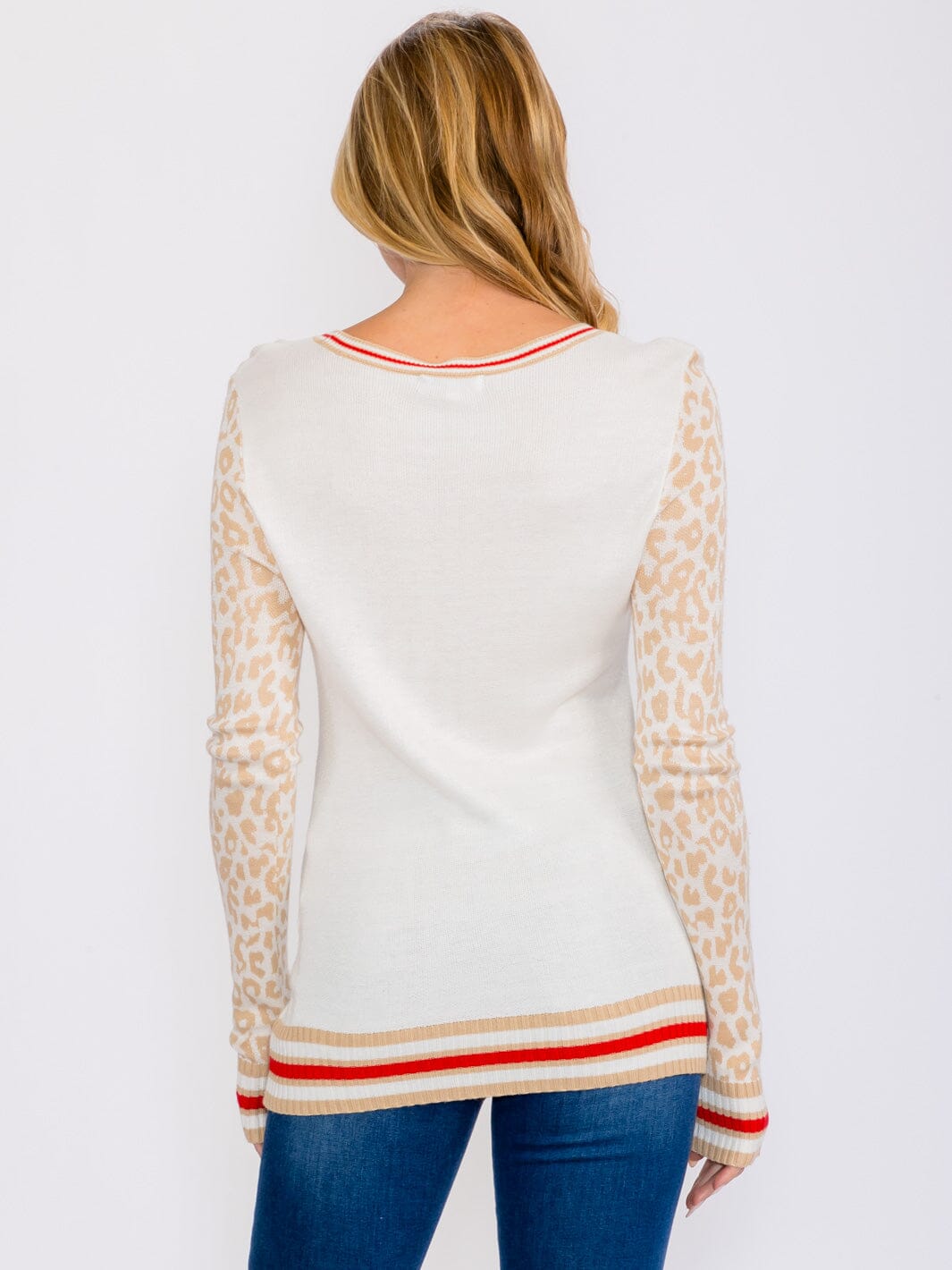 WOMEN'S LONG SLEEVES ANIMAL PRINT TOP
