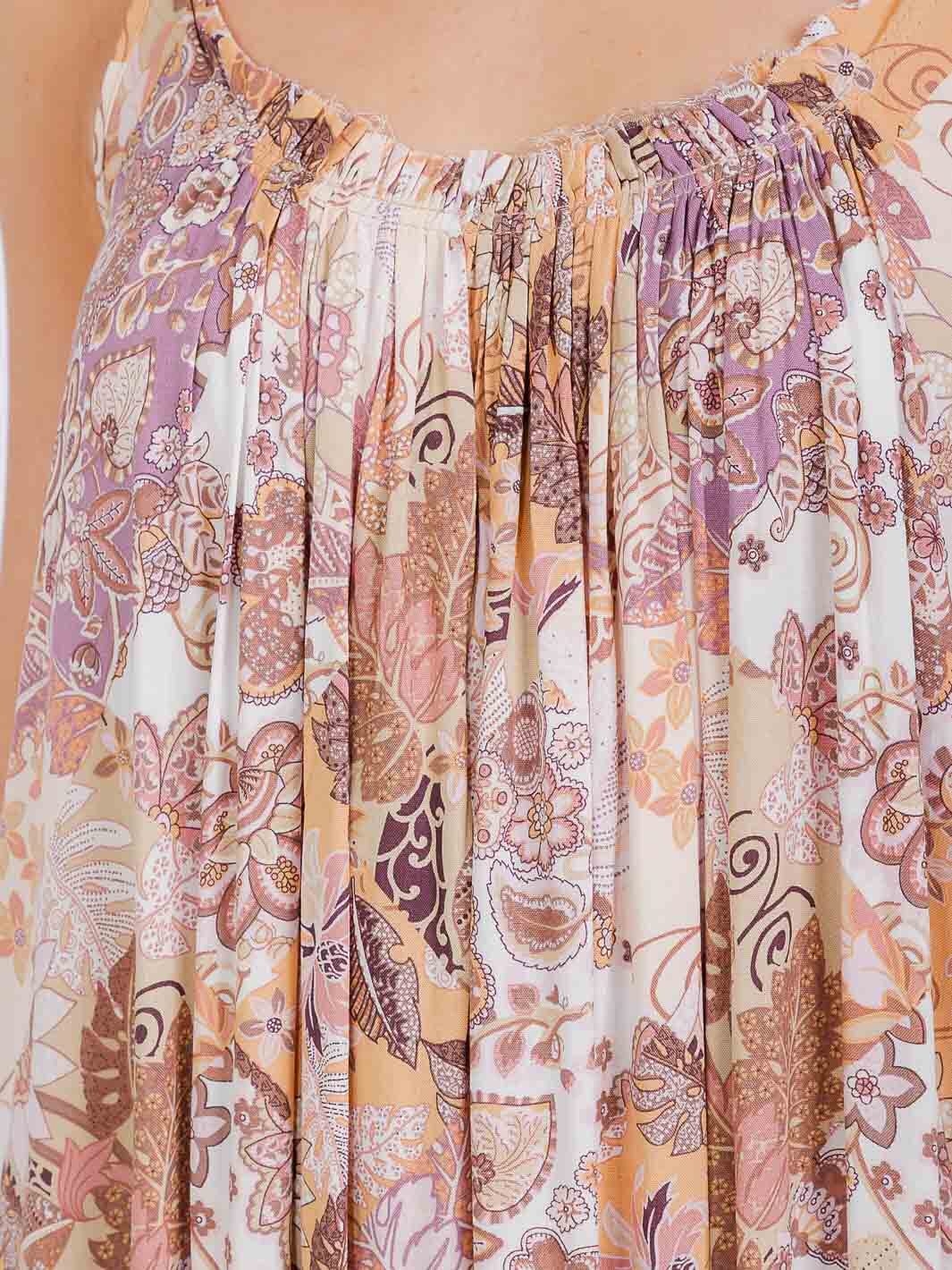 WOMEN'S SLEEVELESS OPEN BACK FLORAL PRINT MAXI DRESS