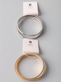 FASHION SILVER & GOLD MULTI BRACELETS