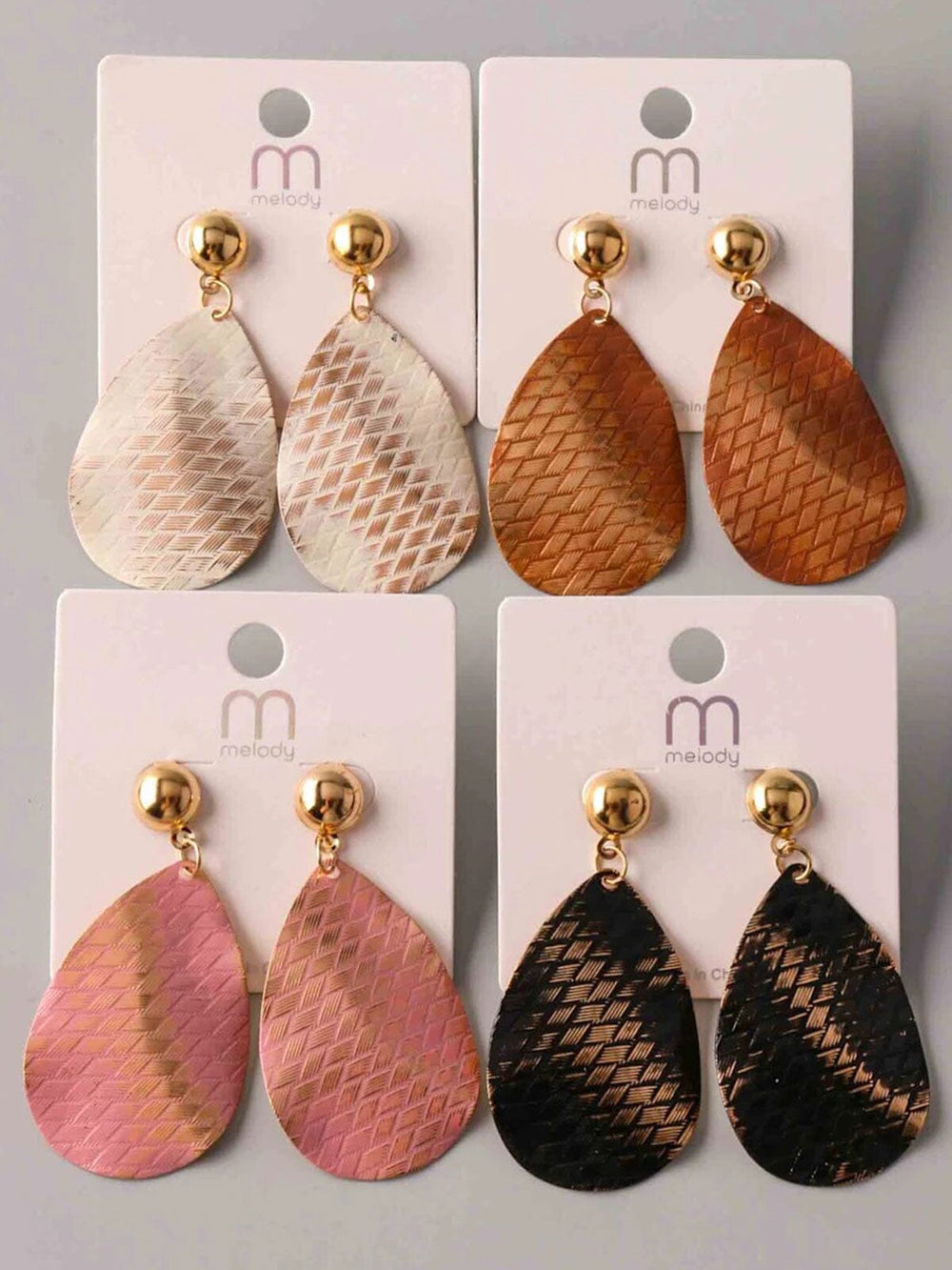 FASHION ASSORTED COLORS HANGING EARRINGS