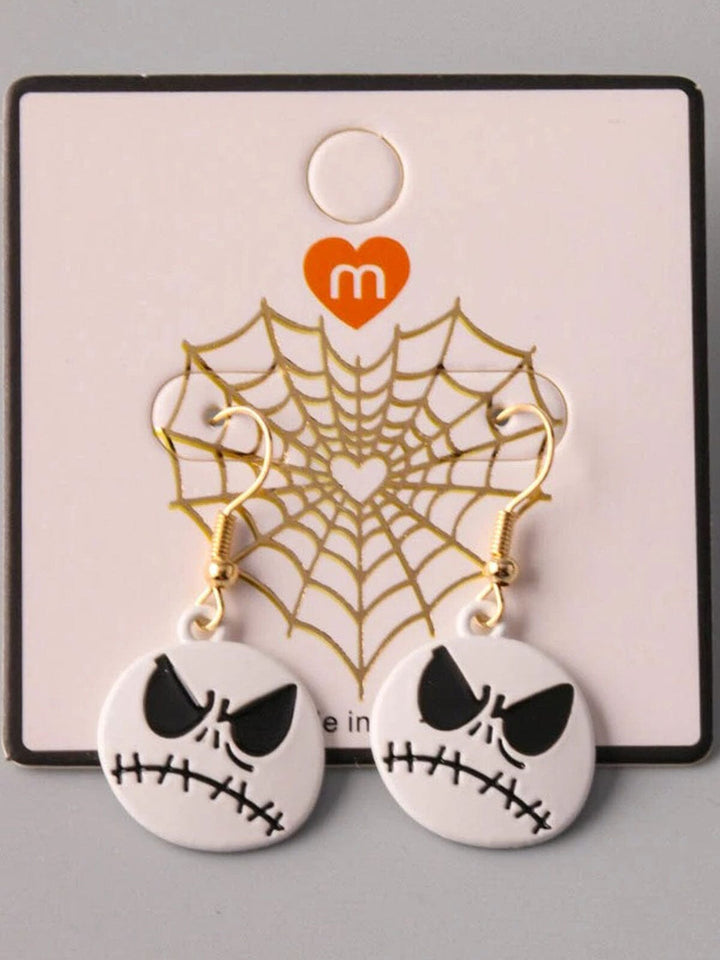 FASHION JACK SKELLINGTON HEAD EARRINGS