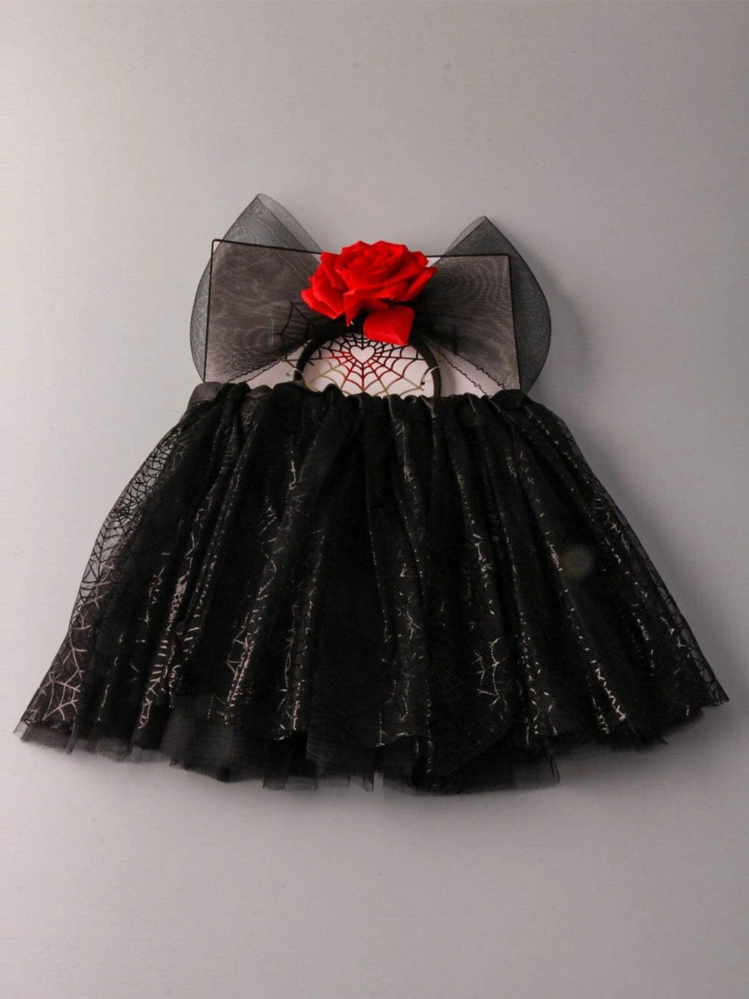 HALLOWEEN 2PC COSTUME SET ROSE HEADBAND AND TUTU SKIRT