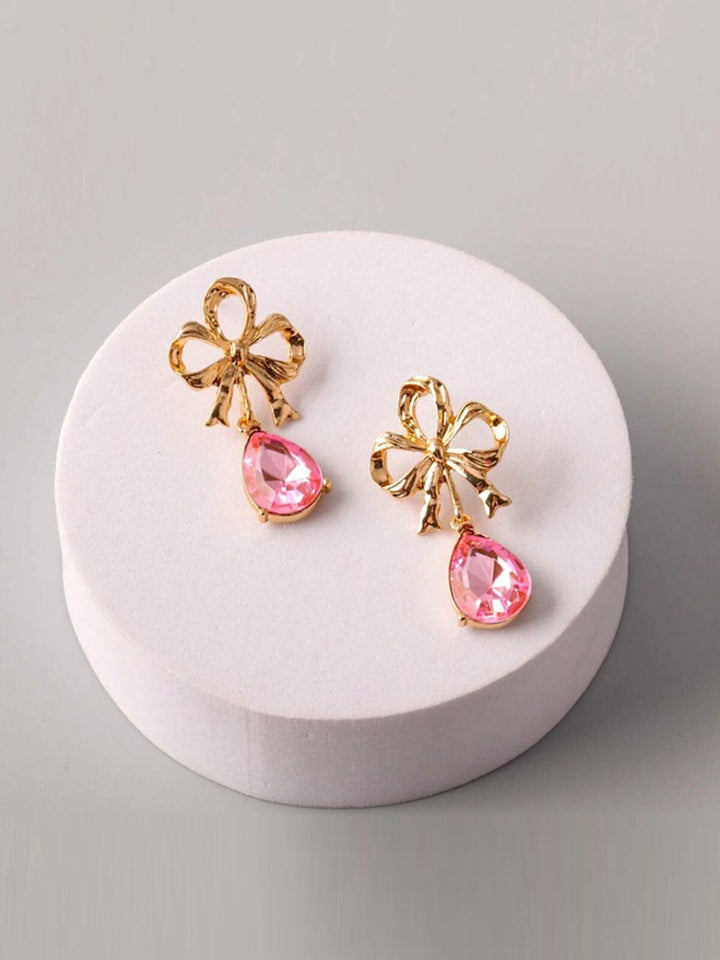 FASHION ASSORTED COLORS FLOWER STUDS EARRINGS