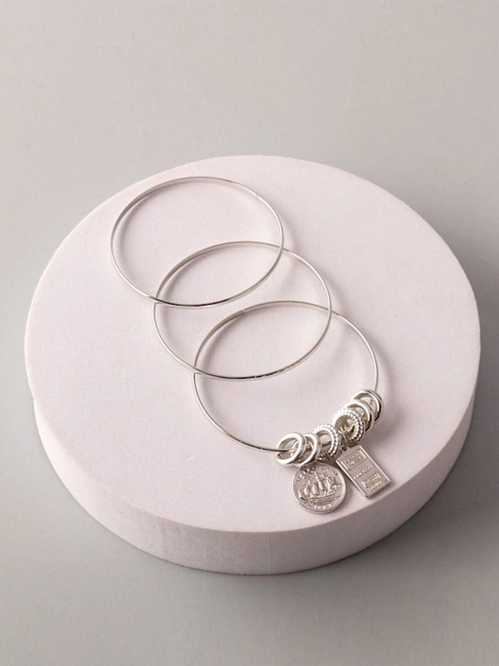 FASHION SILVER & GOLD MULTI BRACELETS