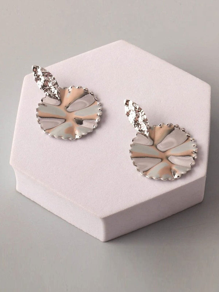 FASHION GOLD & SILVER HANGING EARRINGS