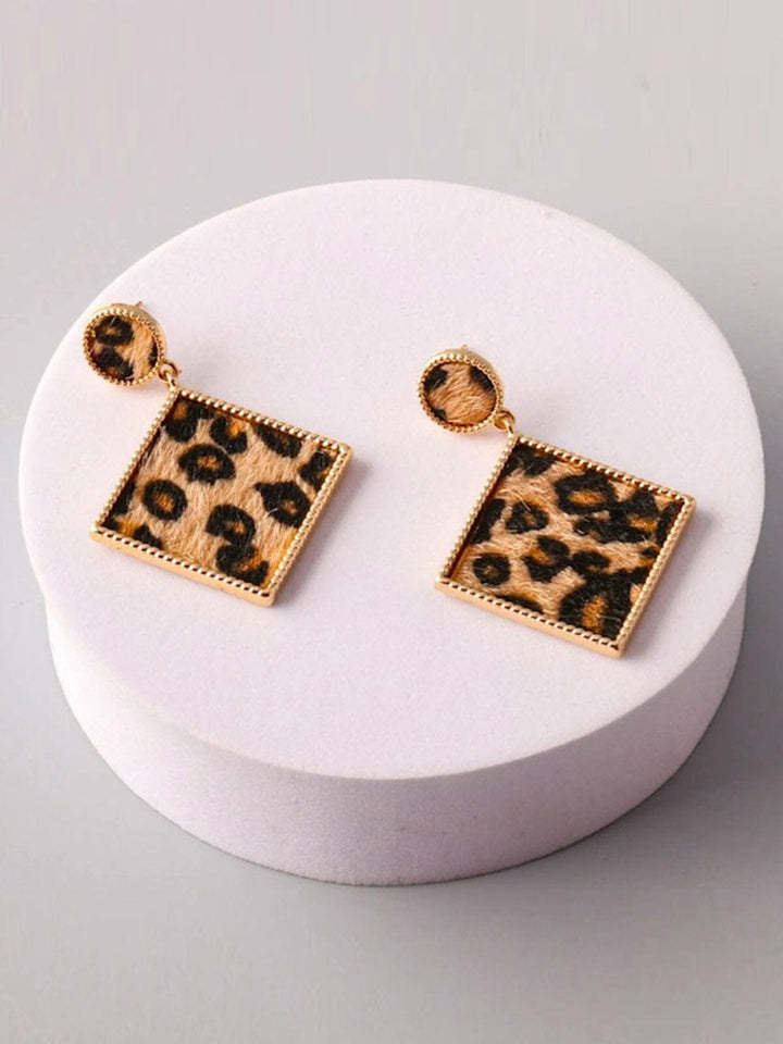 FASHION ANIMAL PRINT EARRINGS