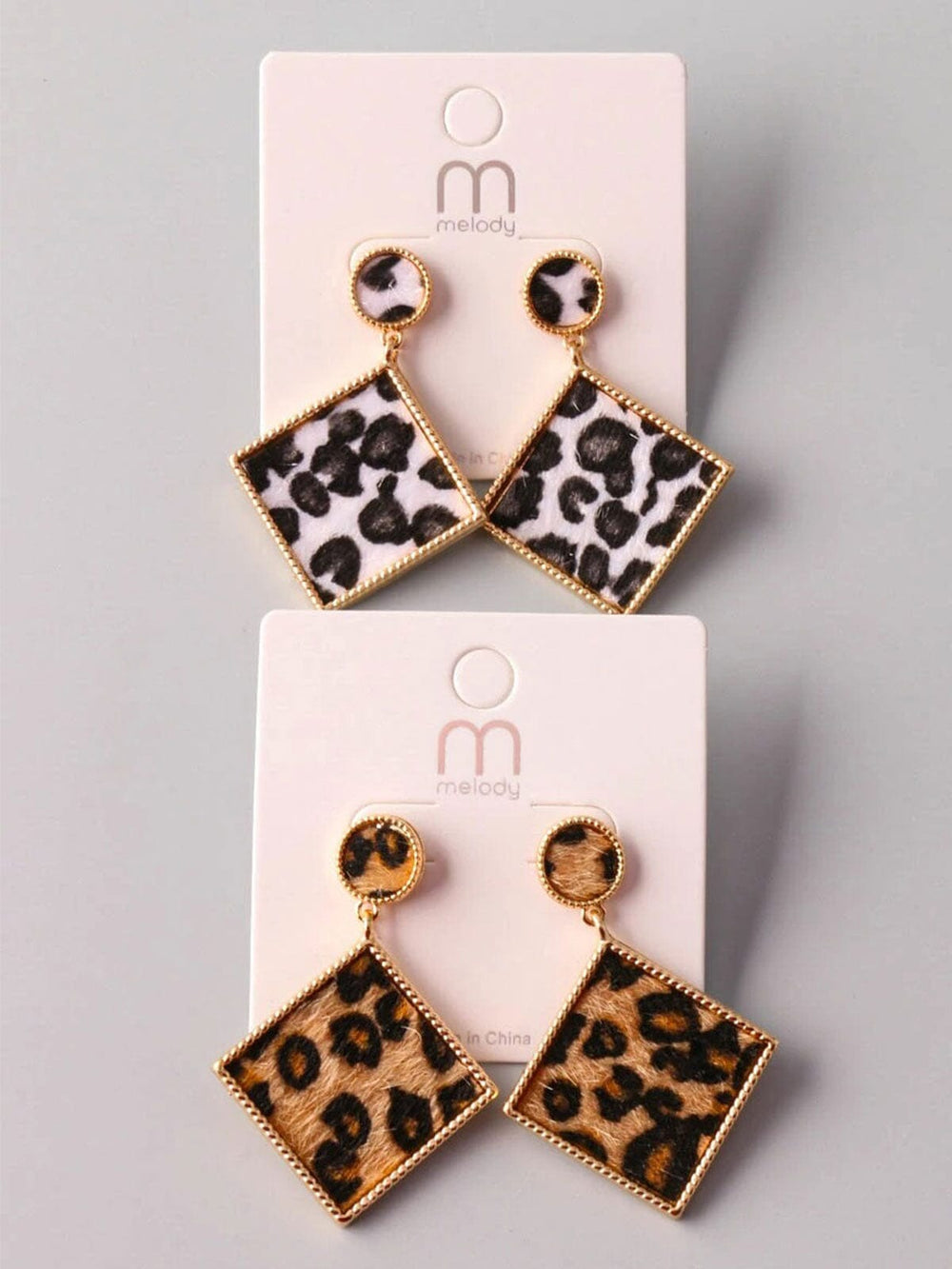 FASHION ANIMAL PRINT EARRINGS