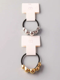 FASHION GOLD & SILVER PONYTAIL HOLDER