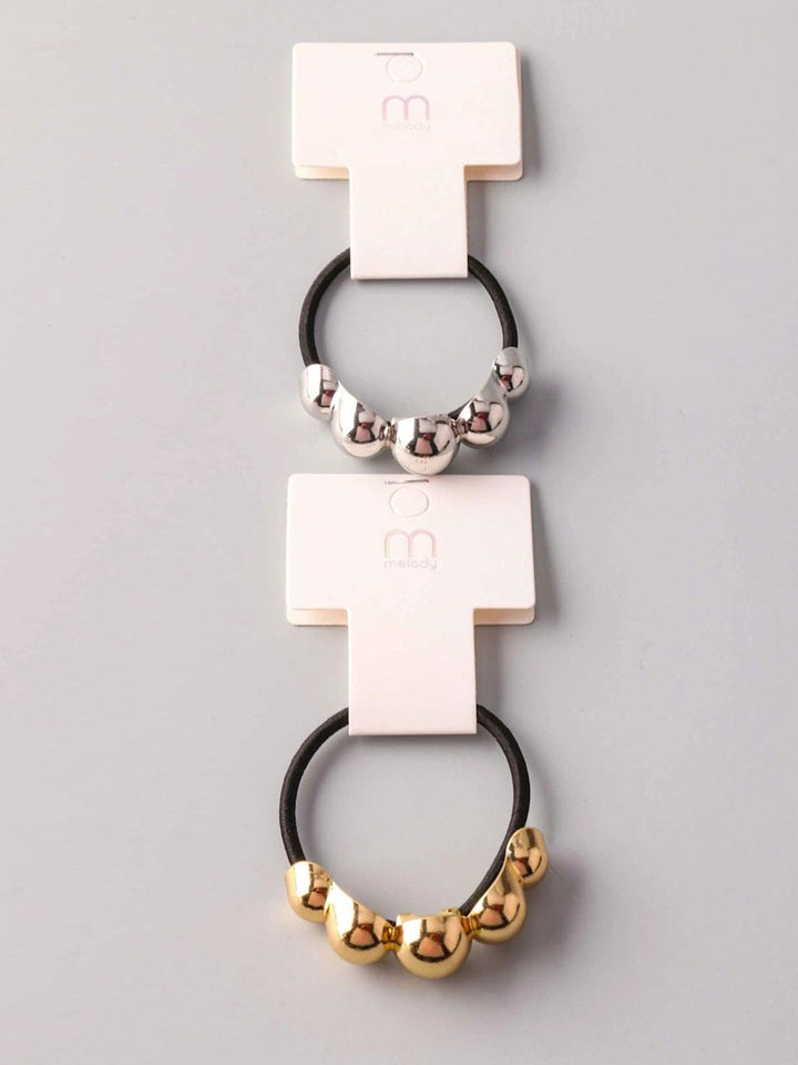 FASHION GOLD & SILVER PONYTAIL HOLDER