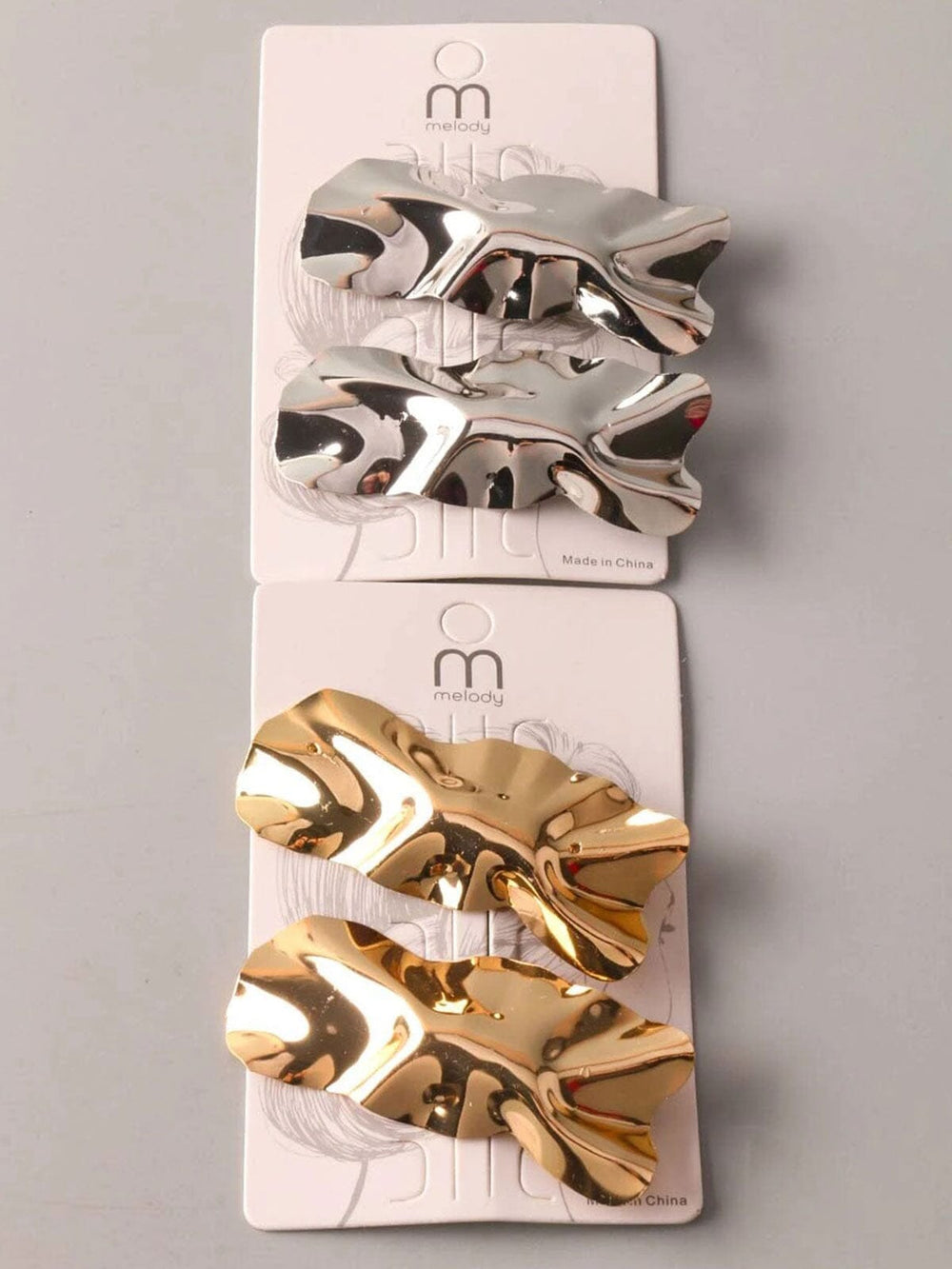 FASHION GOLD & SILVER HAIR CLIPS