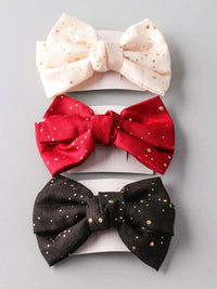 FASHION ASSORTED COLORS BOWS HAIR CLIPS
