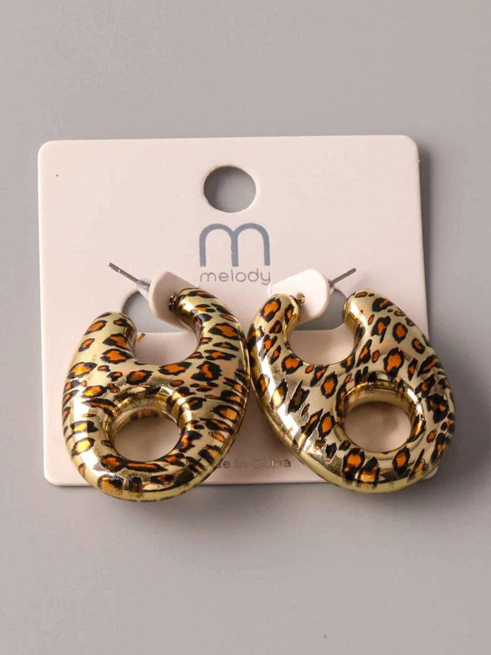 FASHION ANIMAL PRINT EARRINGS