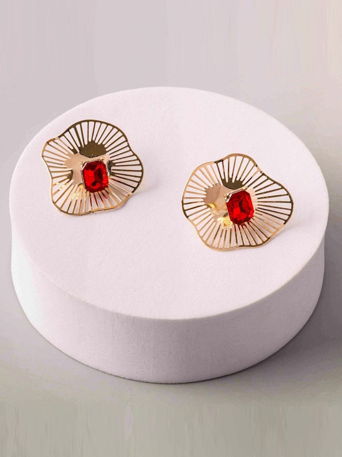 FASHION ASSORTED COLORS STONE EARRINGS