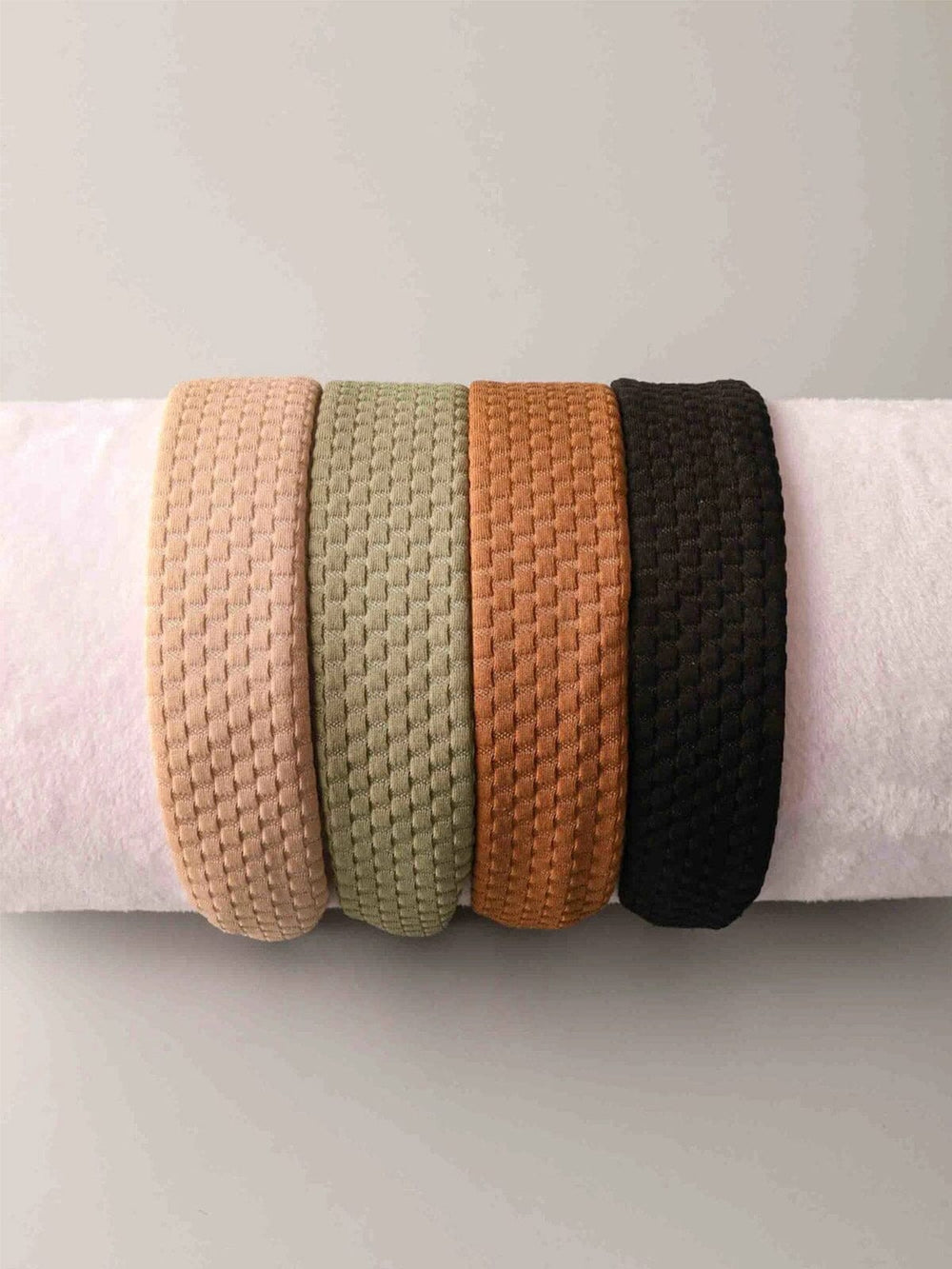 FASHION ASSORTED COLORS WAFFLE HEADBAND