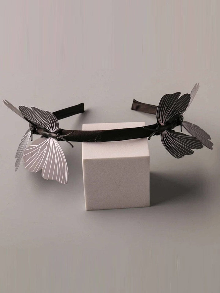 FASHION BLACK BUTTERFLY HEADBAND
