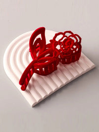 FASHION ASSORTED COLORS FLOWER CLAW HAIR CLIPS