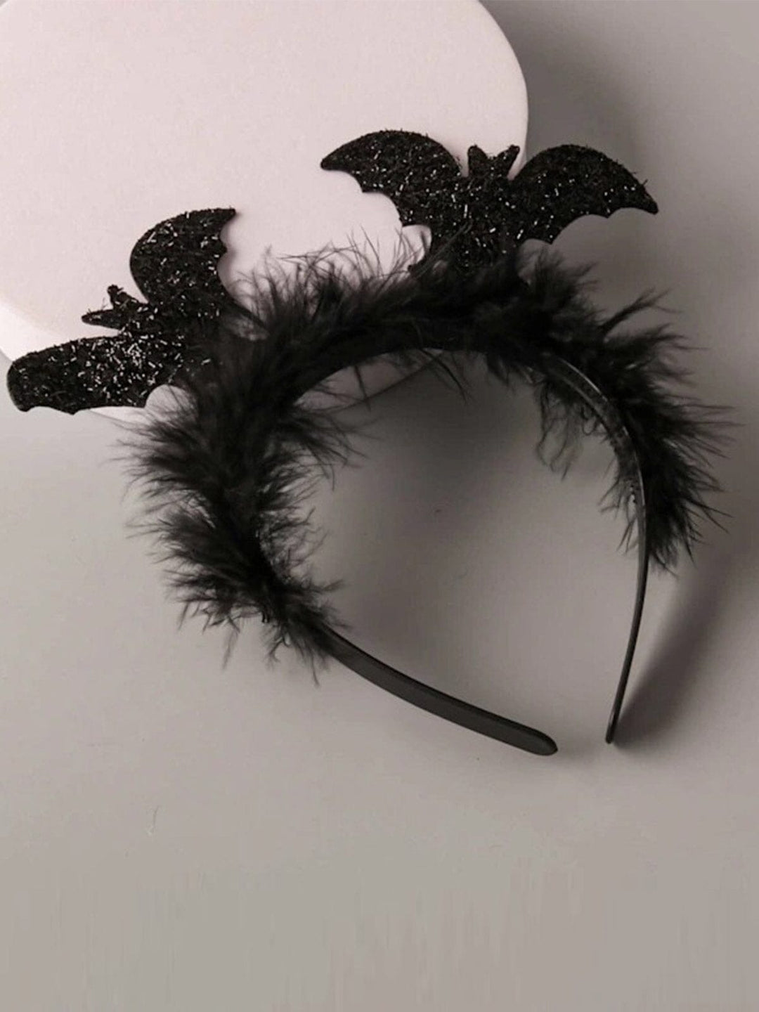 FASHION BLACK BATS FURRY HEADBAND