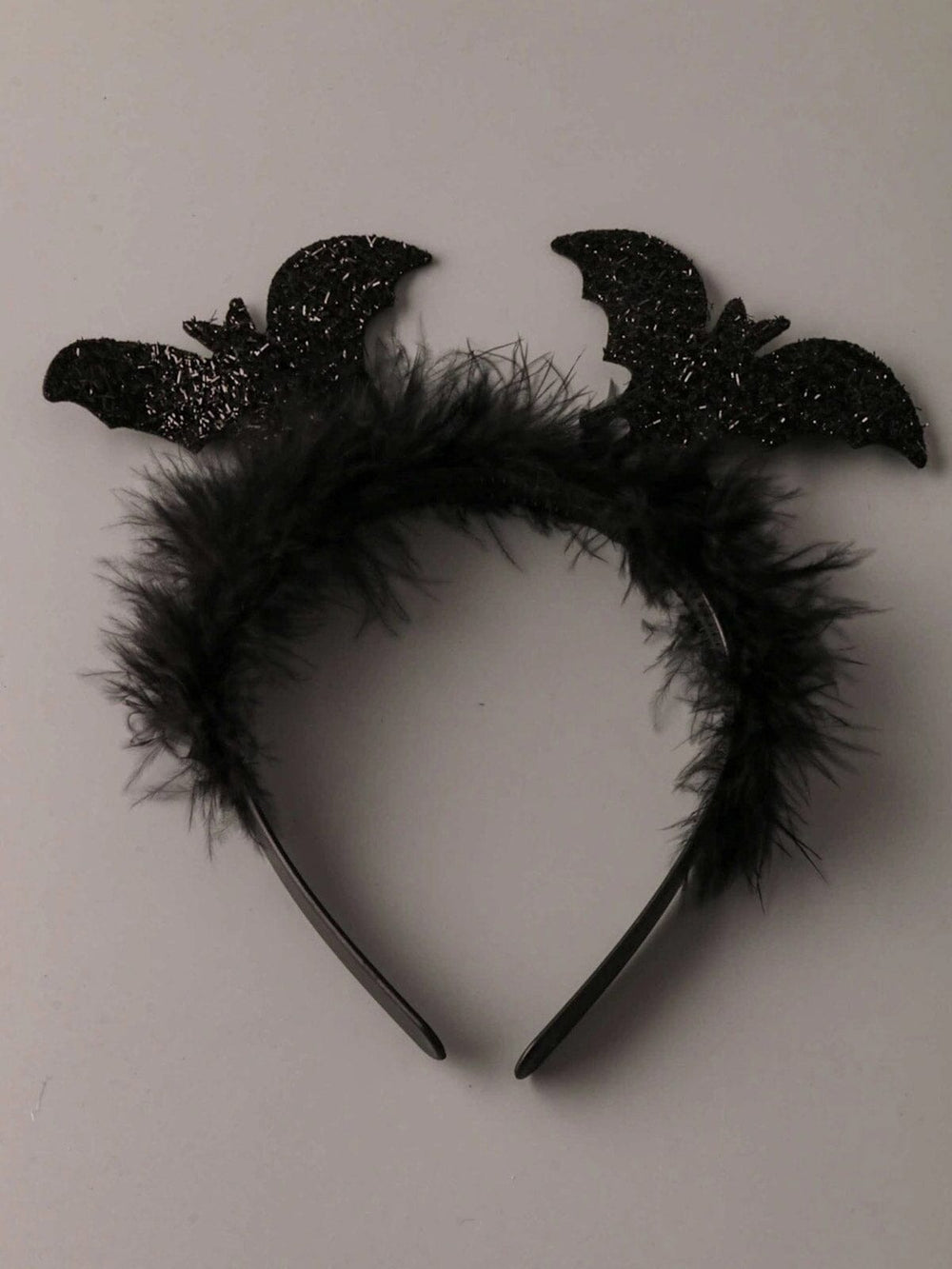 FASHION BLACK BATS FURRY HEADBAND