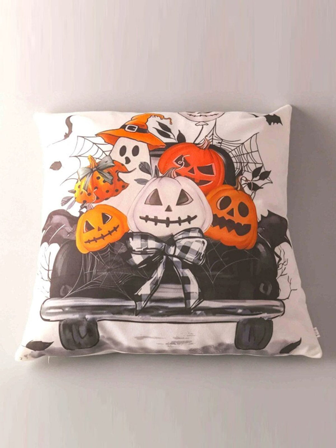 HALLOWEEN PUMPKIN GHOST PLUSH DECOR