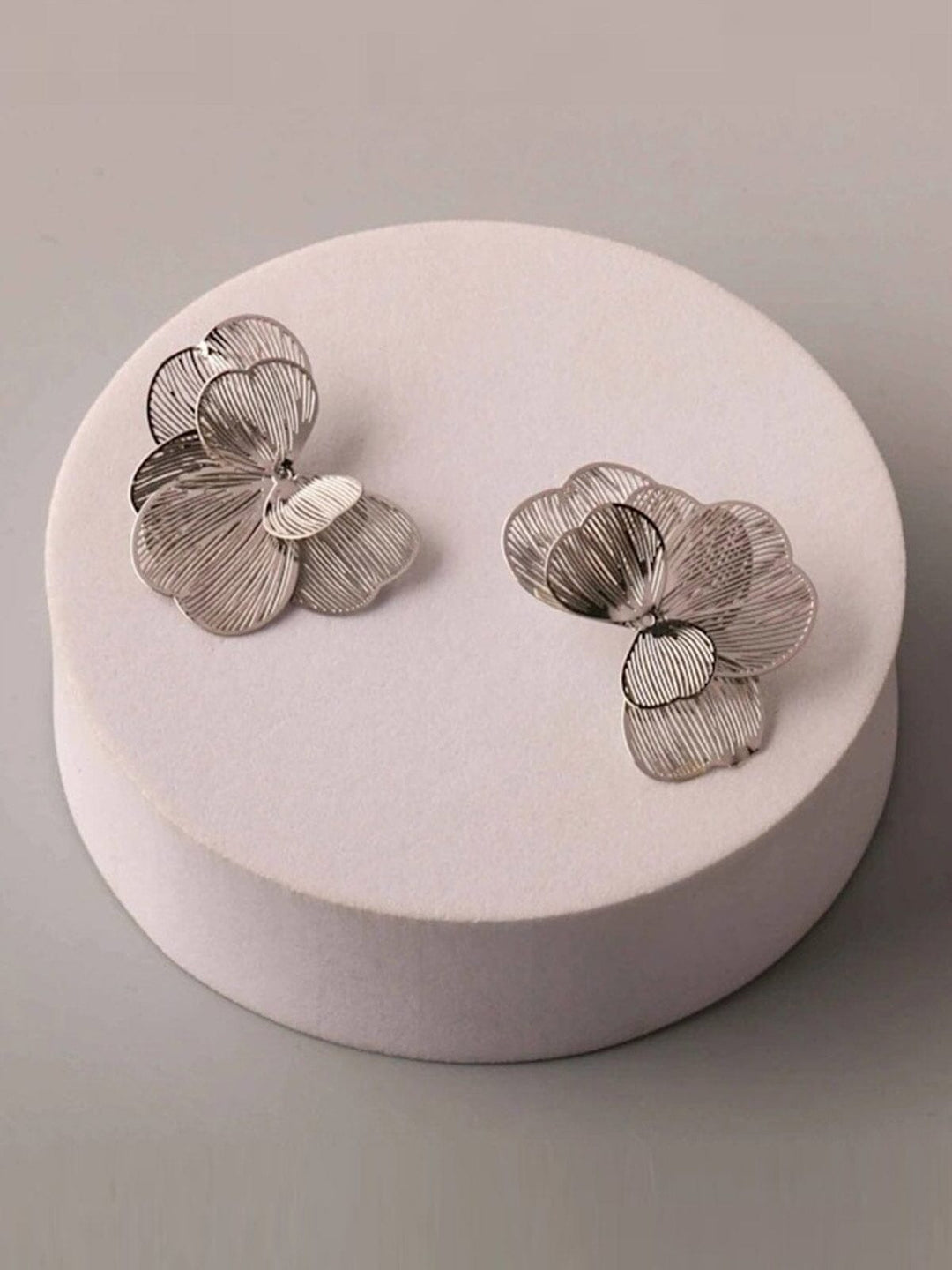 FASHION GOLD & SILVER BUTTERFLY FLOWER EARRINGS