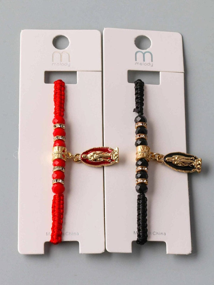 FASHION RED & BLACK RELIGIOUS BRACELETS