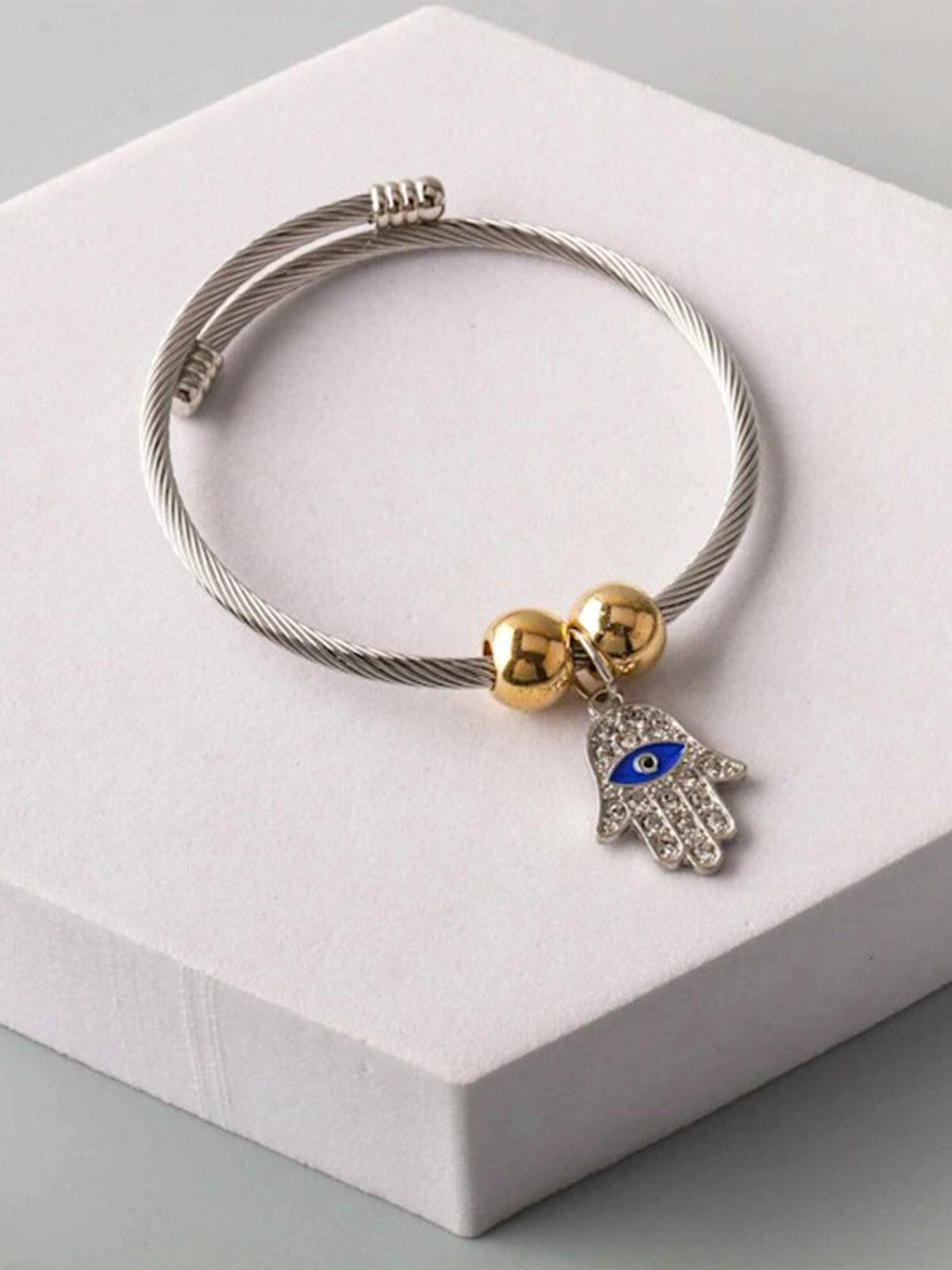 FASHION SILVER HAMSA BRACELET