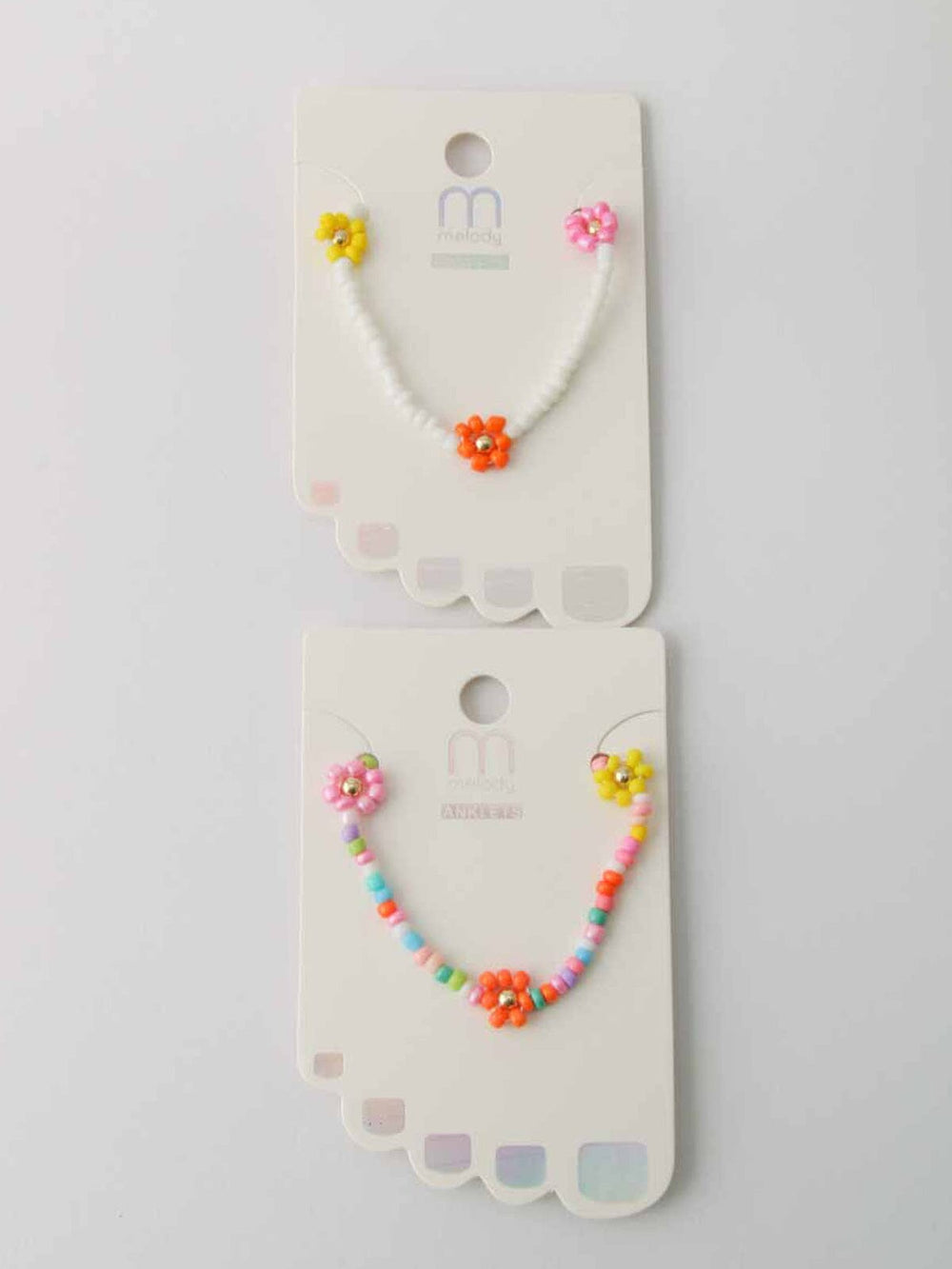 WOMEN'S ASSORTED MULTI FLOWER ANKLET