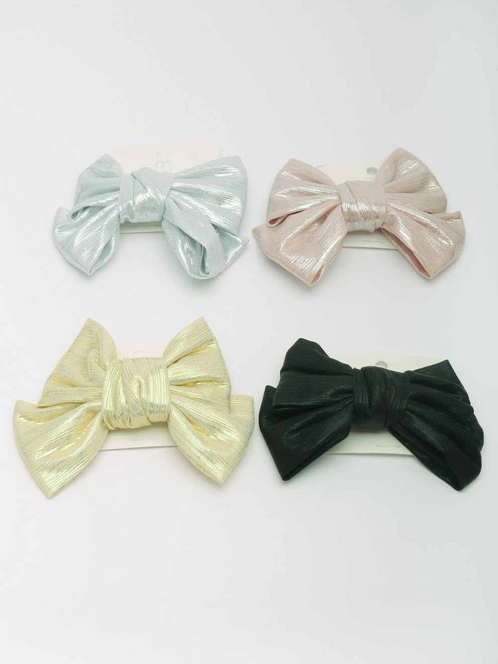 WOMEN'S ASSORTED COLORS BOW HAIR CLIPS
