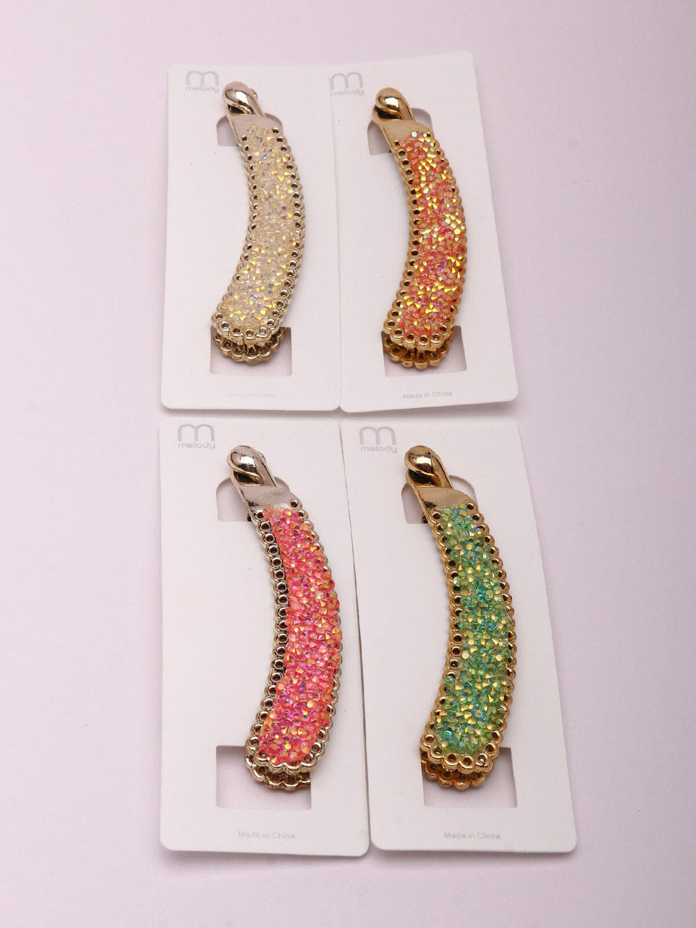 WOMEN'S ASSORTED COLORS HAIR CLIP BARRETTES