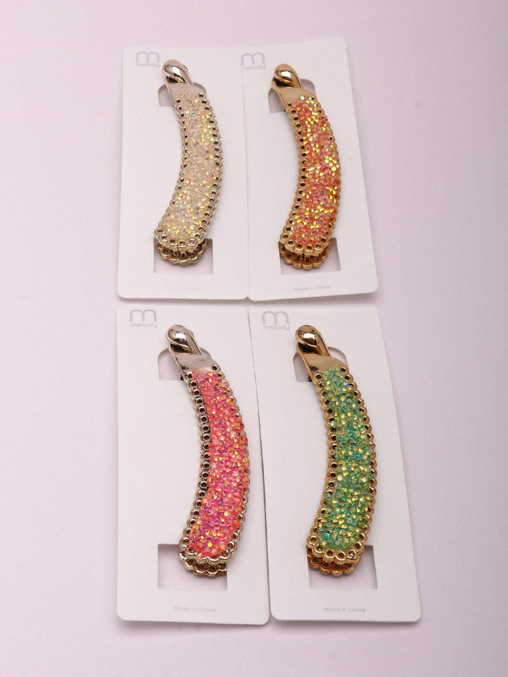 WOMEN'S ASSORTED COLORS HAIR CLIP BARRETTES