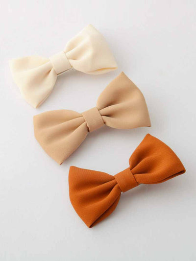 WOMEN'S ASSORTED COLORS MINI BOW HAIR CLIPS