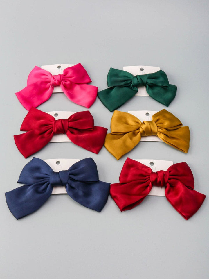 WOMEN'S ASSORTED COLORS BOWS HAIR CLIPS
