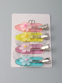 ASSORTED COLORS FLOWER HAIR BARRETTE