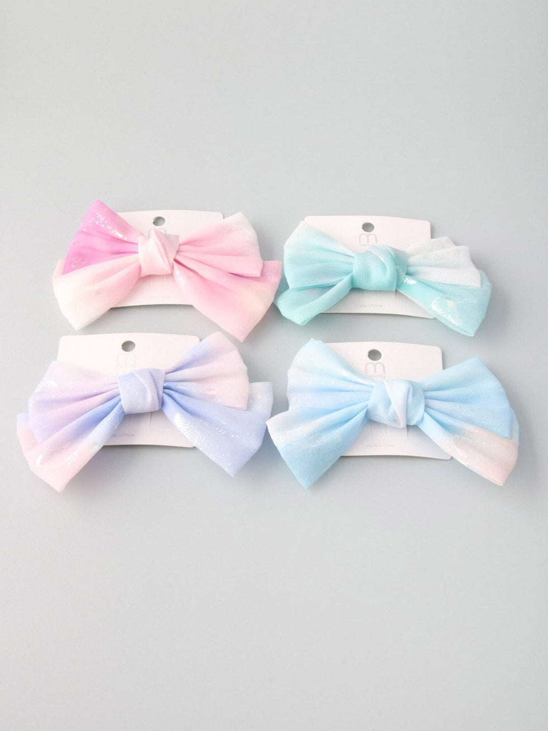 WOMEN'S ASSORTED COLORS TIE DYE BOW HAIR CLIP