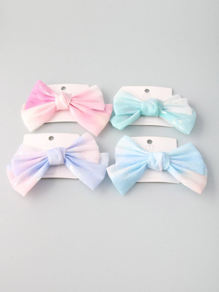 WOMEN'S ASSORTED COLORS TIE DYE BOW HAIR CLIP