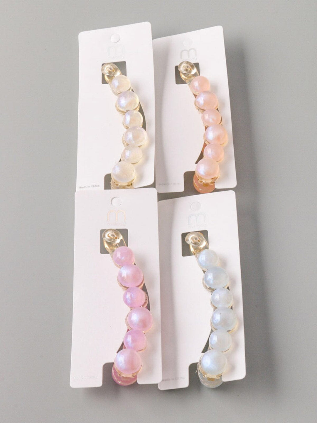 WOMEN'S ASSORTED COLORS HAIR CLIP BARRETTES