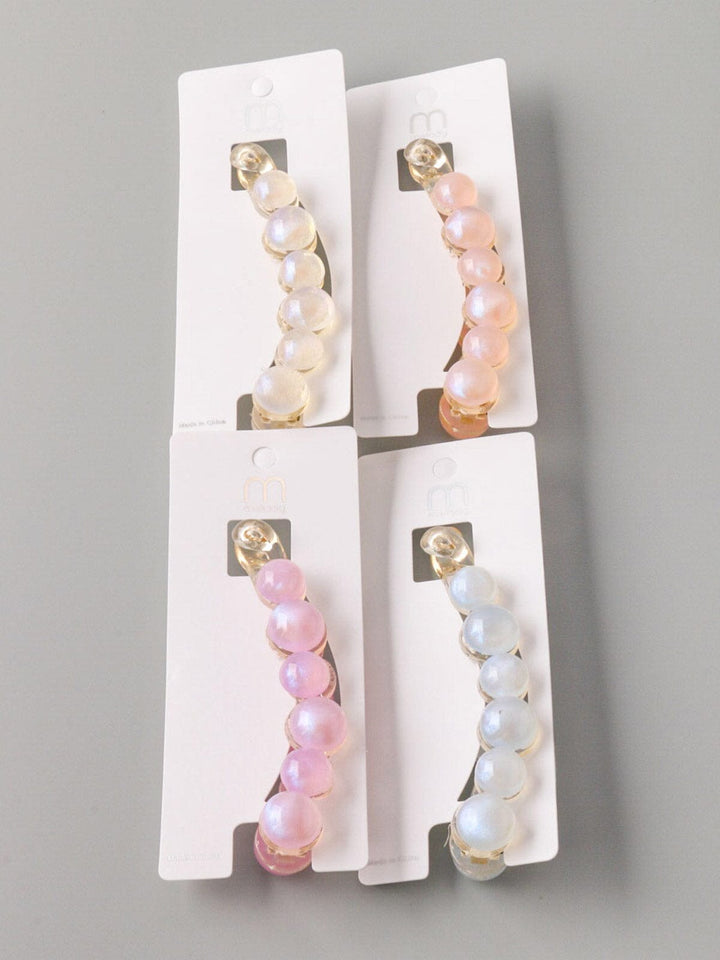 WOMEN'S ASSORTED COLORS HAIR CLIP BARRETTES