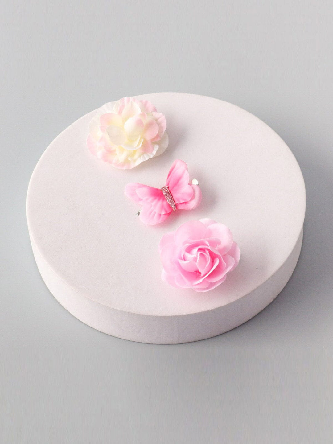 WOMEN'S MULTI COLORS FLOWER & BUTTERFLY HAIR CLIP BARRETTES