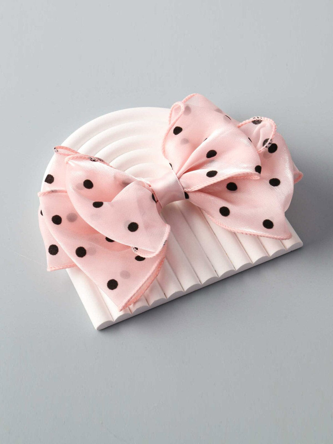 FASHION ASSORTED COLORS BOW POLKA DOTS HAIR CLIPS