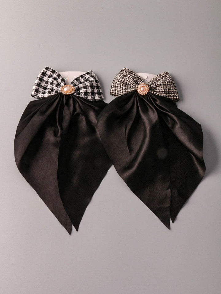 WOMEN'S ASSORTED COLORS BOW HAIR CLIPS