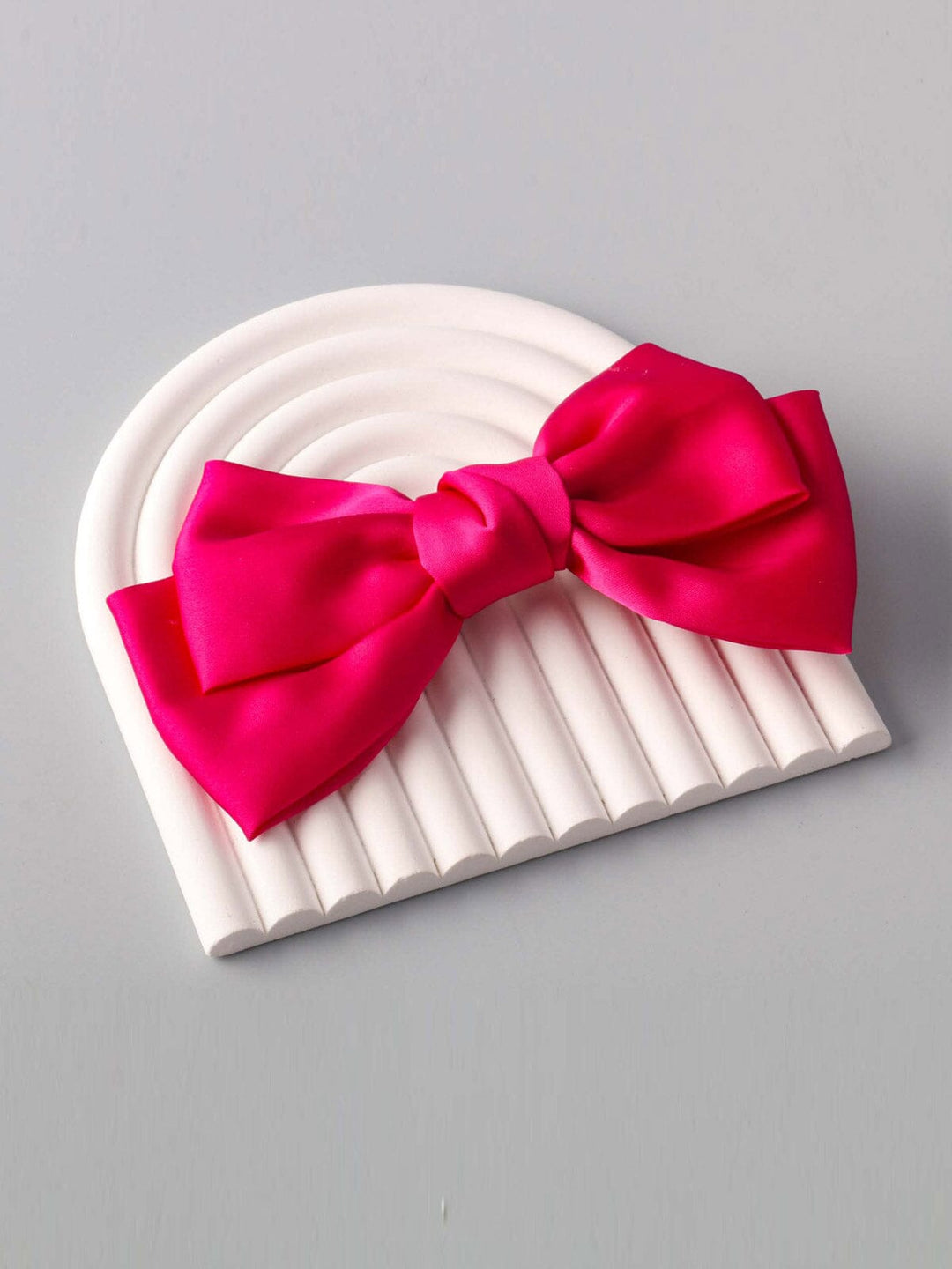 ASSORTED COLORS BOW HAIR BARRETTE