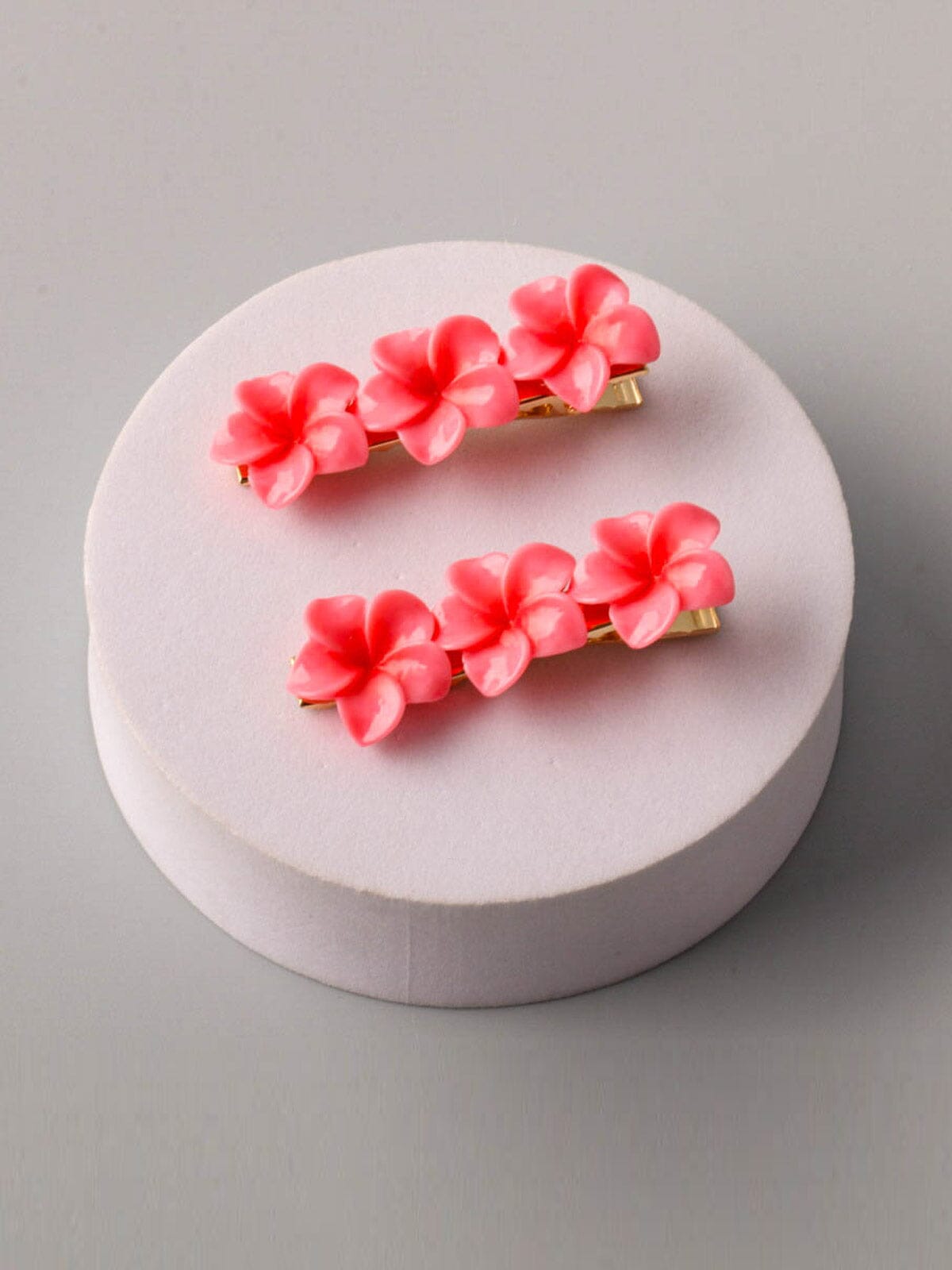 FASHION ASSORTED COLORS FLOWER HAIR CLIPS